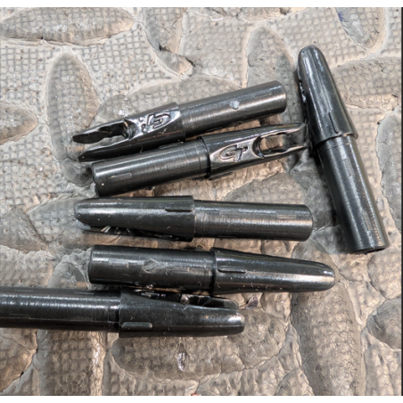 Lot 6 encoches Gold Tip diamètre 246 noir