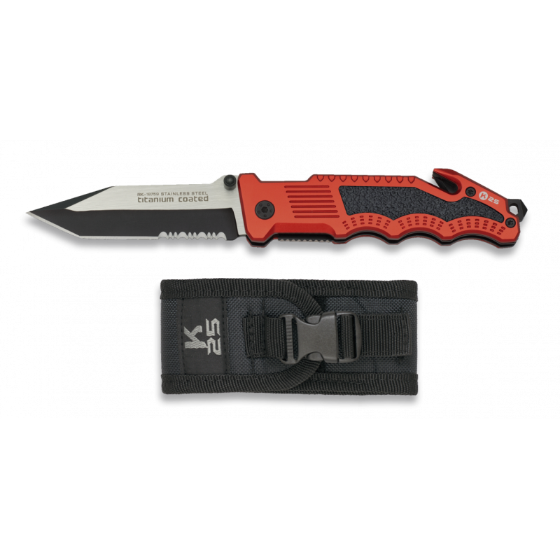 Couteau pliant sécurité rouge K25