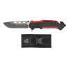 Couteau pliant K25 rouge/noir.Housse