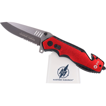 Couteau pliant K25 rouge/noir