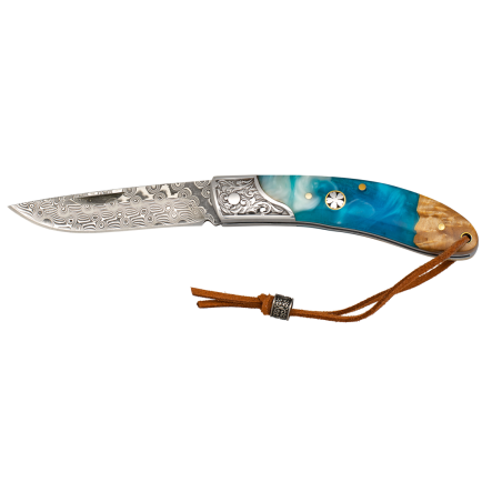 Couteau pliant damas