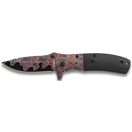 Couteau pliant Damas 3D