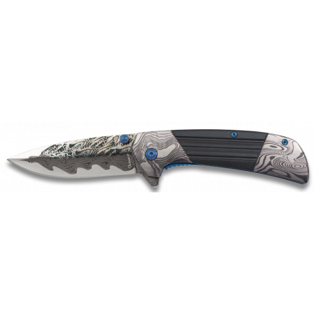 Couteau pliant Damas 3D