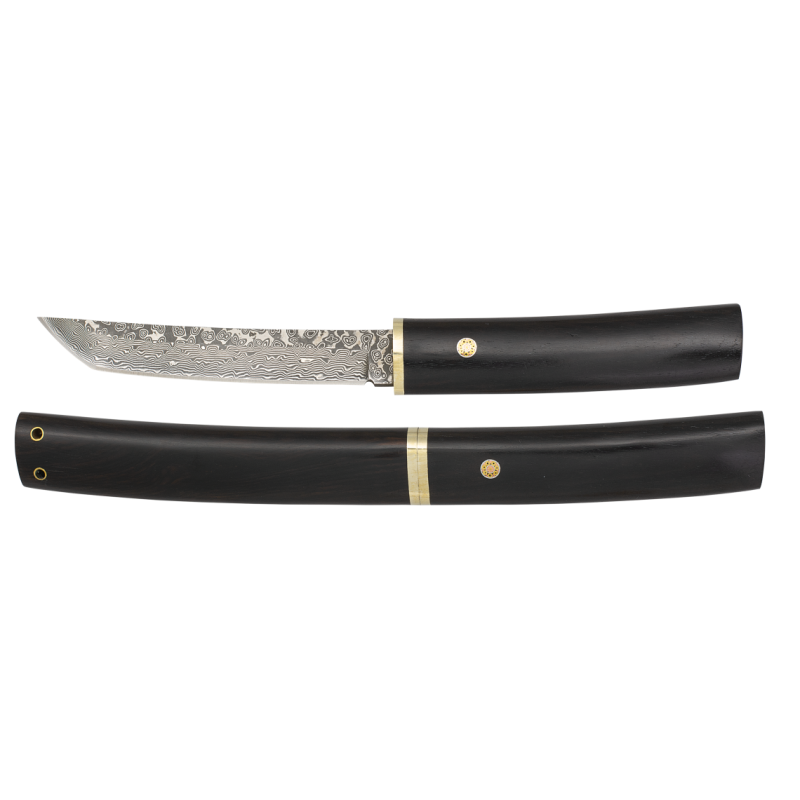 Couteau damas bois noble
