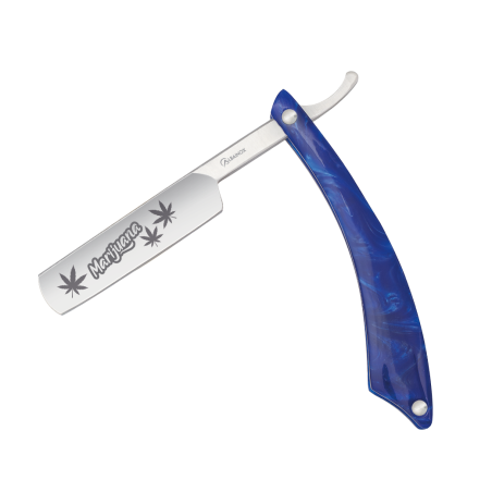 Couteau rasoir nacre bleu Albainox