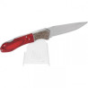 Couteau pliant Albainox bois rouge.