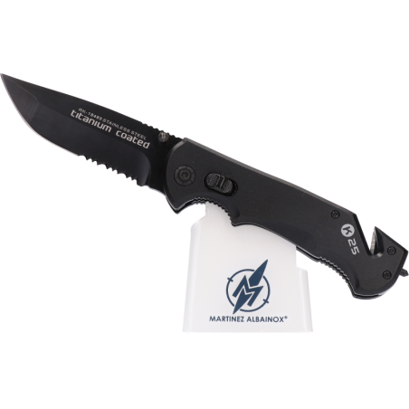Couteau pliant K2 noir avec étui