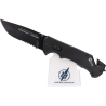 Couteau pliant K2 noir avec étui