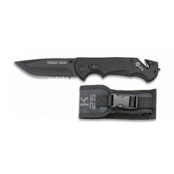 Couteau pliant K2 noir avec étui