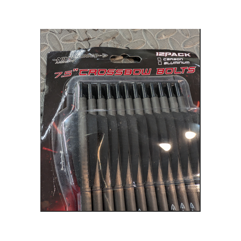 Nik archery adder, trait carbone arbalete ADDER par 12 , 7.5"